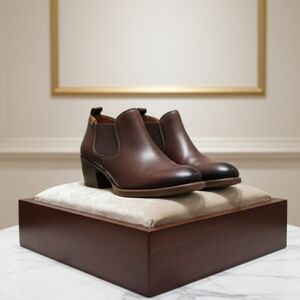 NEW! PIKOLINOS Brown Leather Boots sz 8 (38) NWT